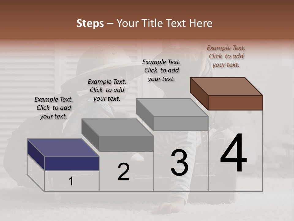 Two Children In Hats Sitting On A Suitcase PowerPoint Template