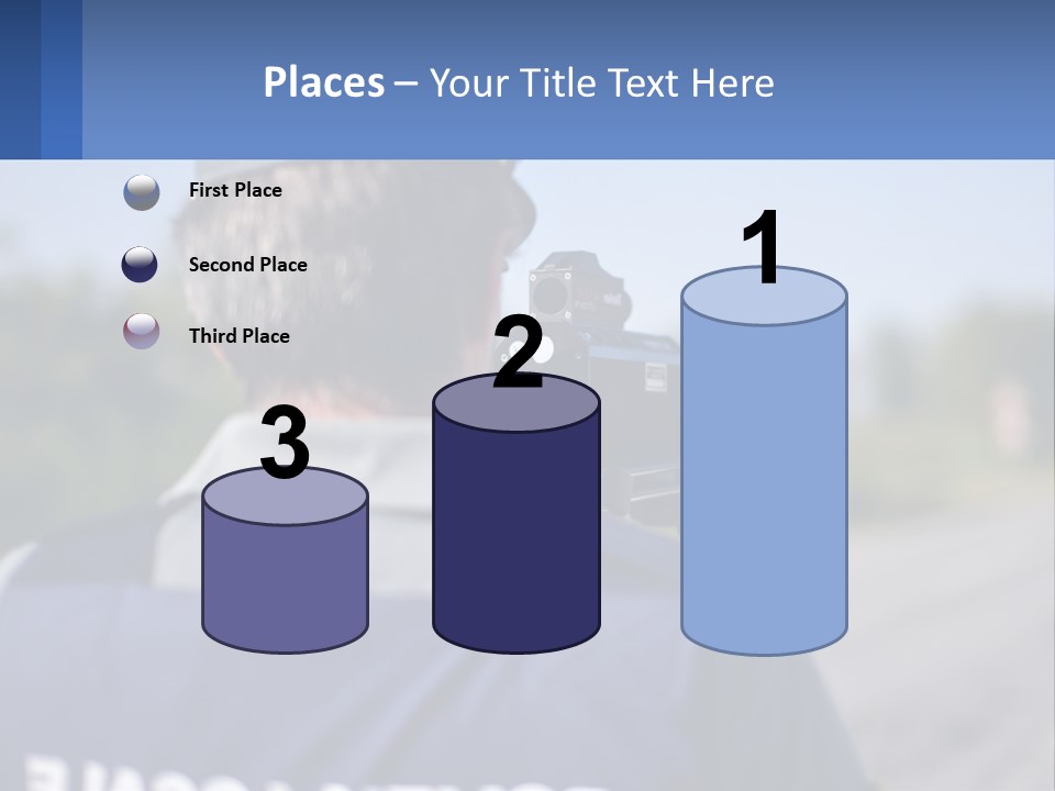 A Man With A Camera On A Road PowerPoint Template