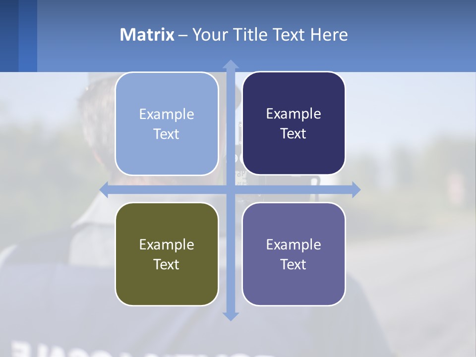 A Man With A Camera On A Road PowerPoint Template