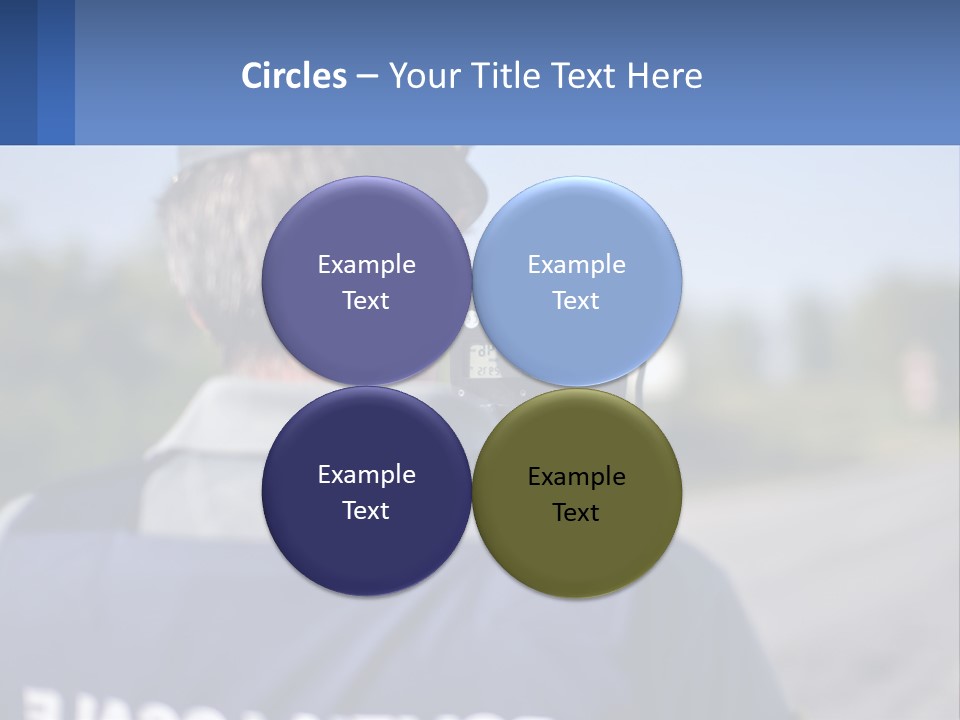 A Man With A Camera On A Road PowerPoint Template