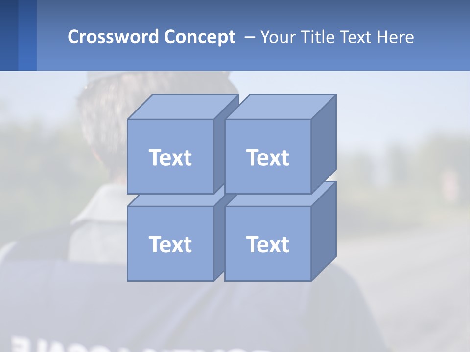 A Man With A Camera On A Road PowerPoint Template