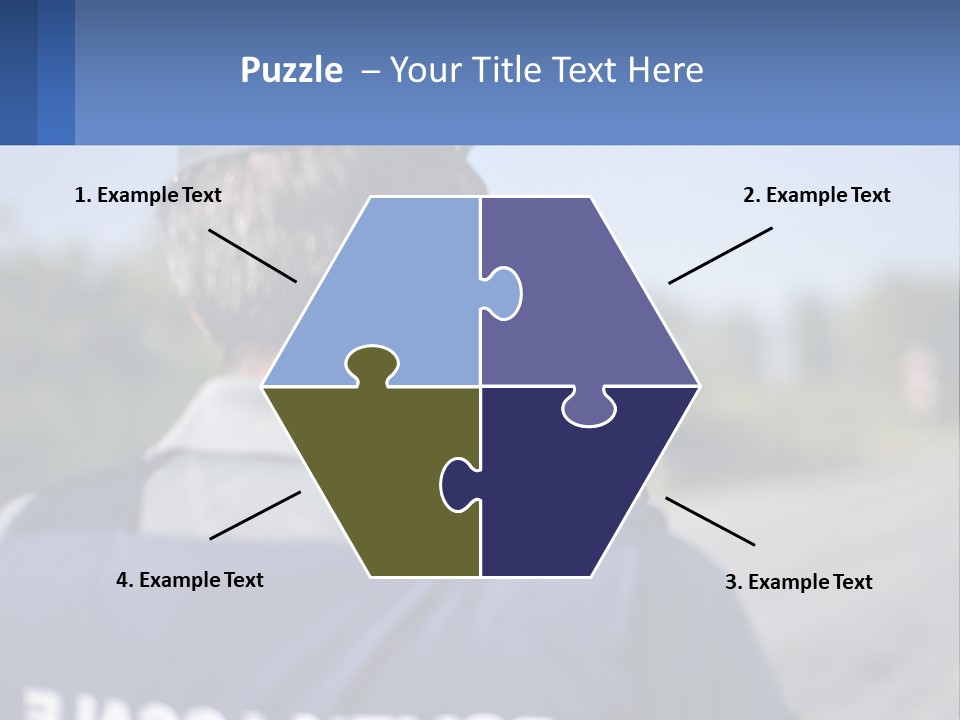 A Man With A Camera On A Road PowerPoint Template