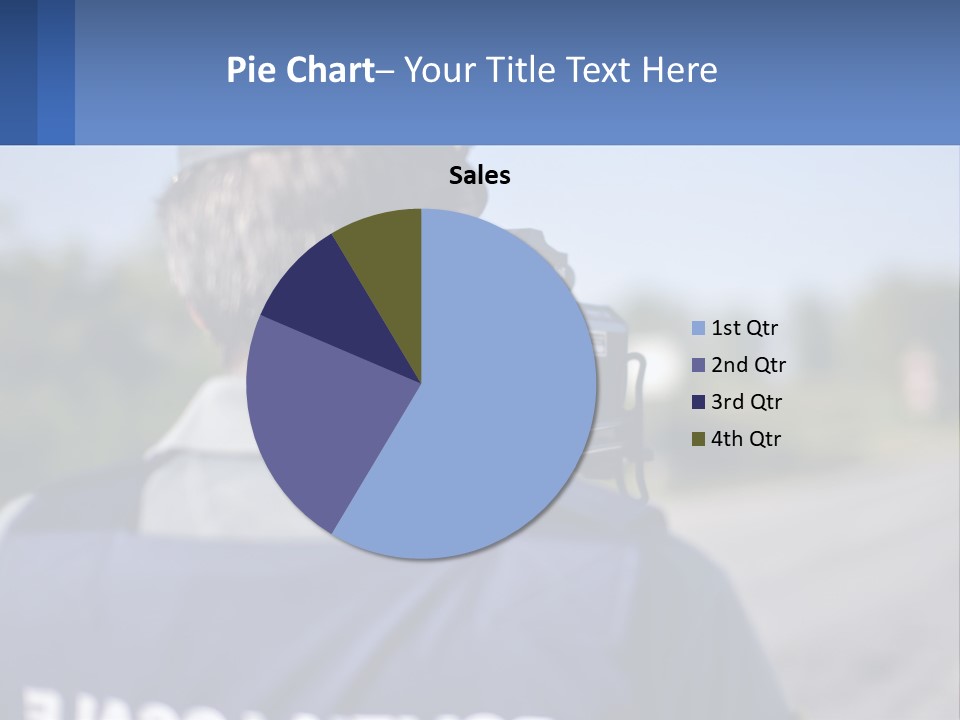 A Man With A Camera On A Road PowerPoint Template