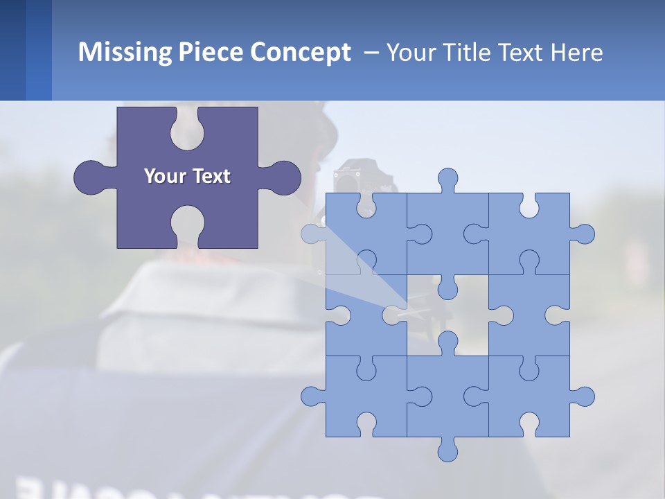 A Man With A Camera On A Road PowerPoint Template