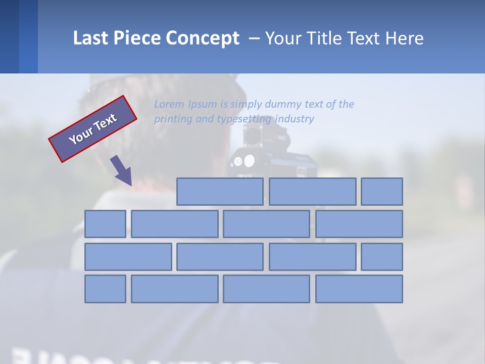 A Man With A Camera On A Road PowerPoint Template
