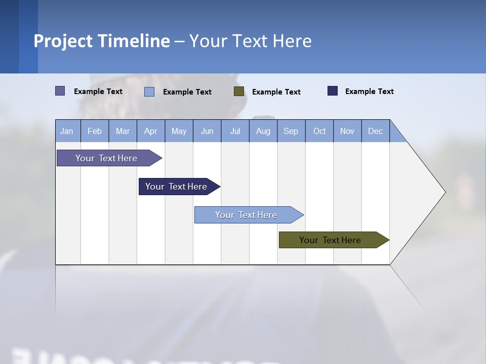 A Man With A Camera On A Road PowerPoint Template