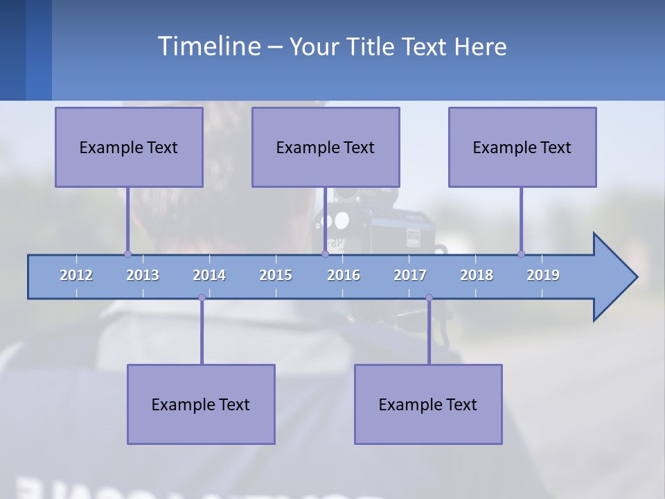 A Man With A Camera On A Road PowerPoint Template