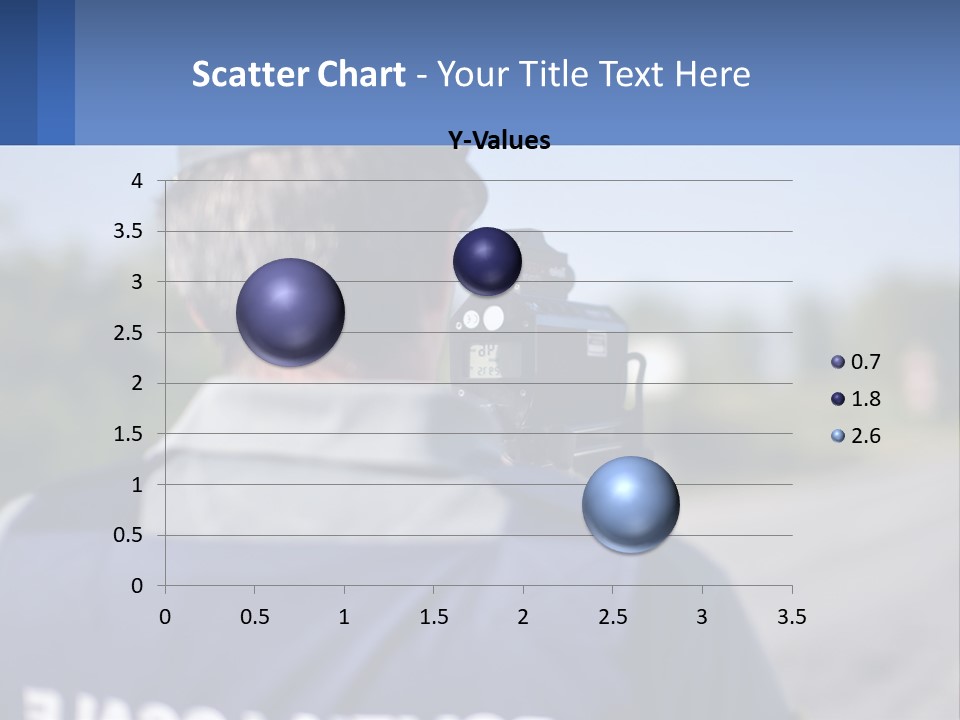 A Man With A Camera On A Road PowerPoint Template