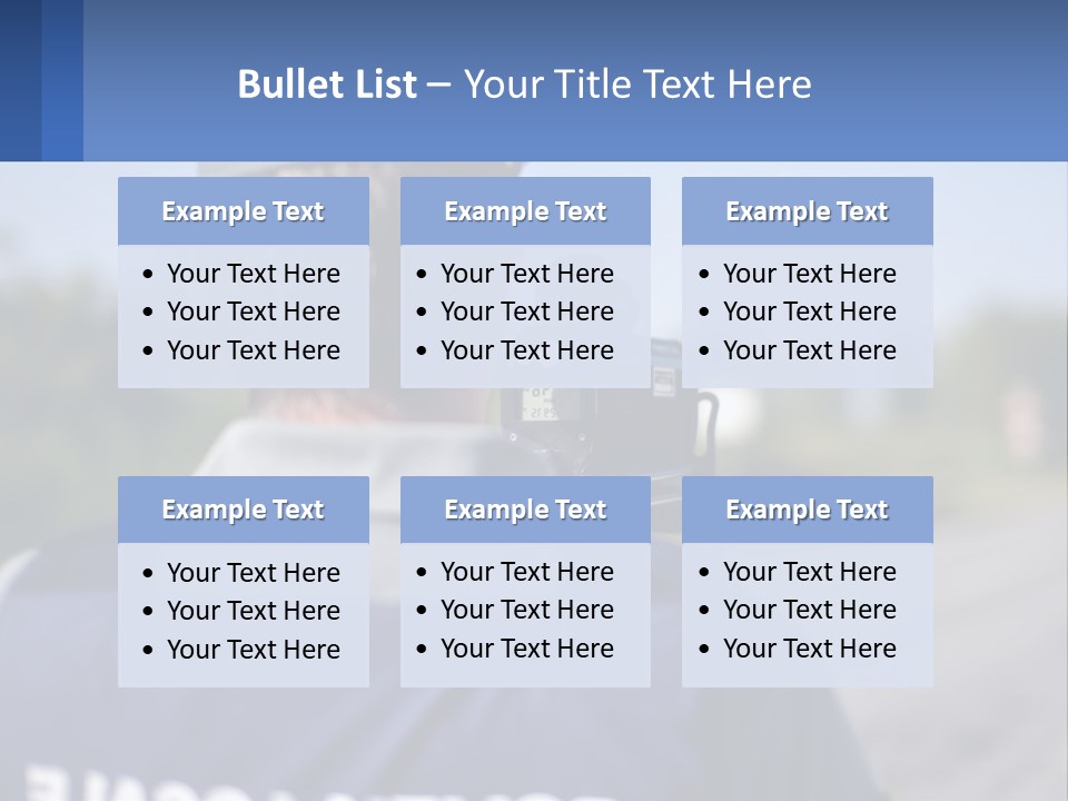 A Man With A Camera On A Road PowerPoint Template