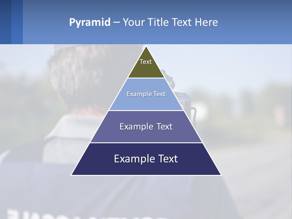 A Man With A Camera On A Road PowerPoint Template