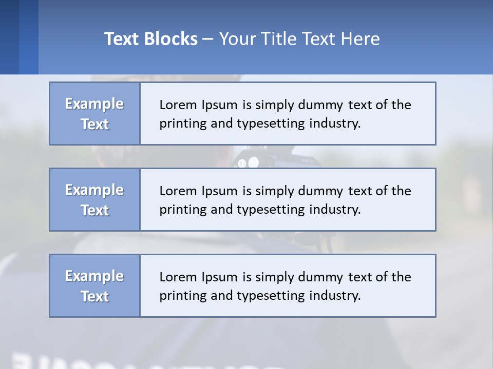 A Man With A Camera On A Road PowerPoint Template