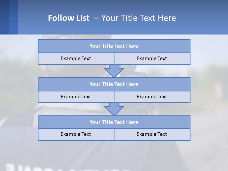 A Man With A Camera On A Road PowerPoint Template
