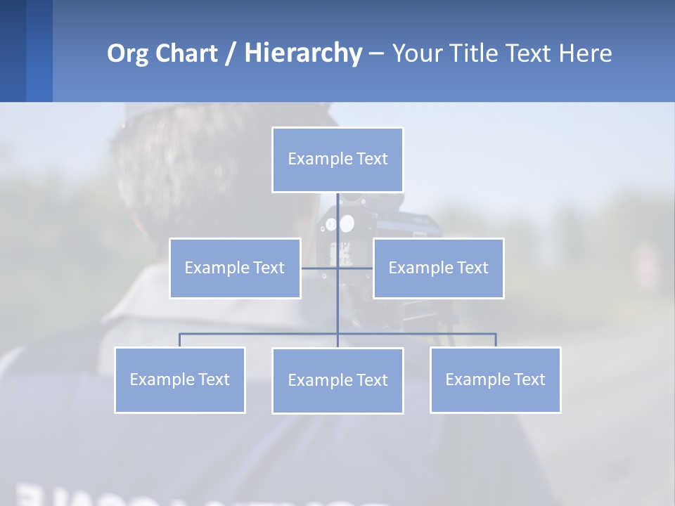 A Man With A Camera On A Road PowerPoint Template