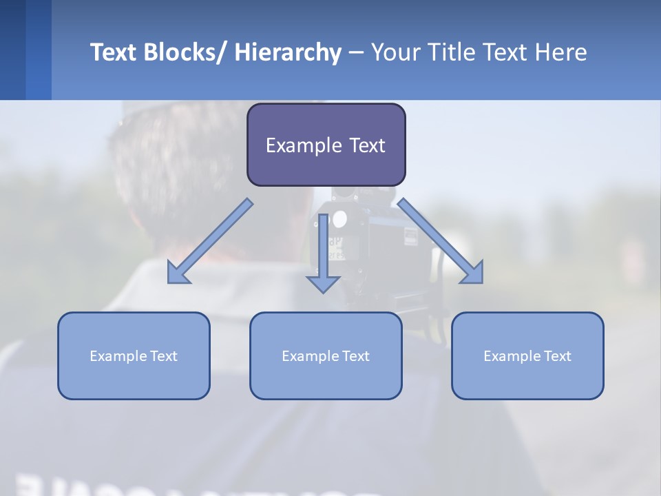 A Man With A Camera On A Road PowerPoint Template
