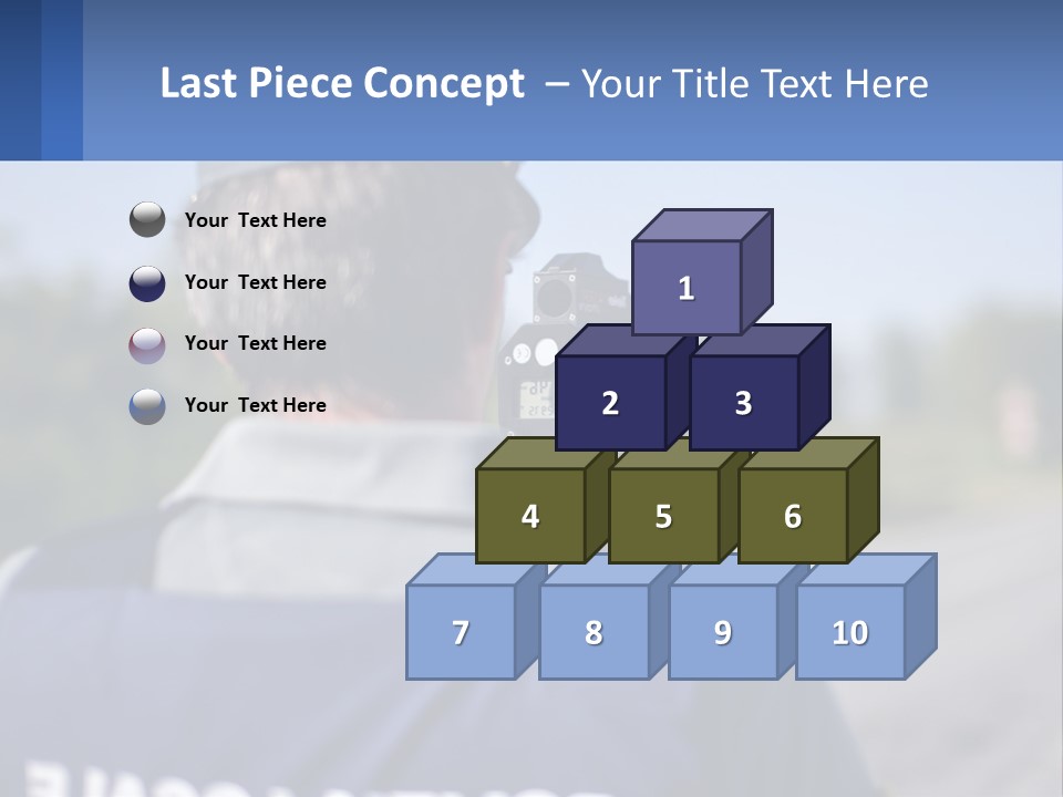 A Man With A Camera On A Road PowerPoint Template