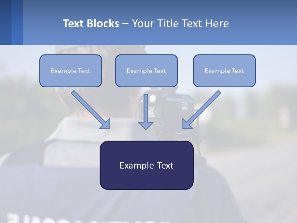 A Man With A Camera On A Road PowerPoint Template