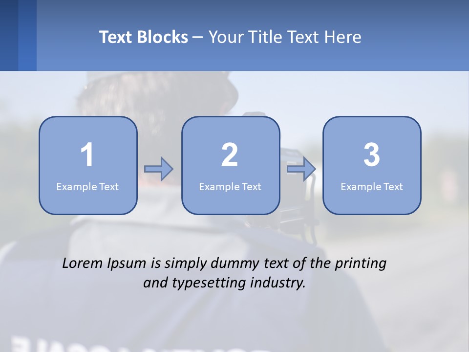 A Man With A Camera On A Road PowerPoint Template