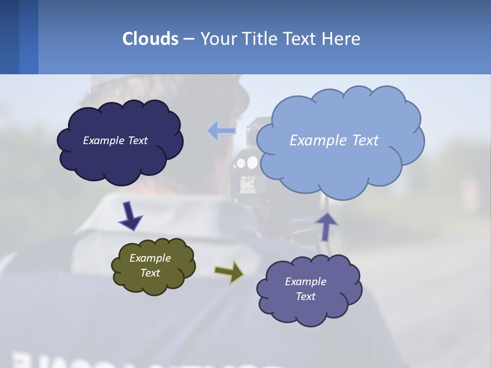 A Man With A Camera On A Road PowerPoint Template