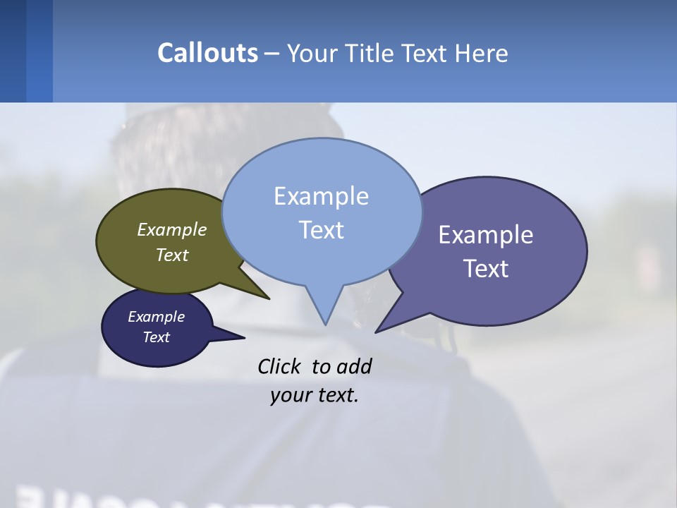 A Man With A Camera On A Road PowerPoint Template