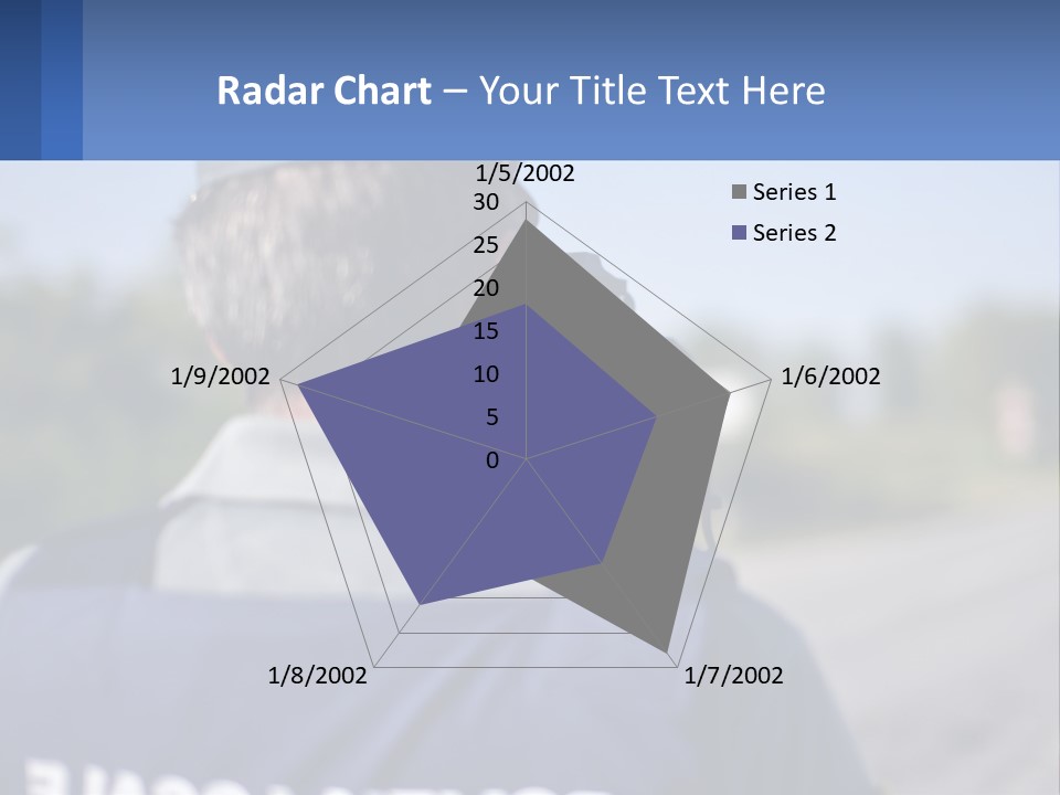 A Man With A Camera On A Road PowerPoint Template