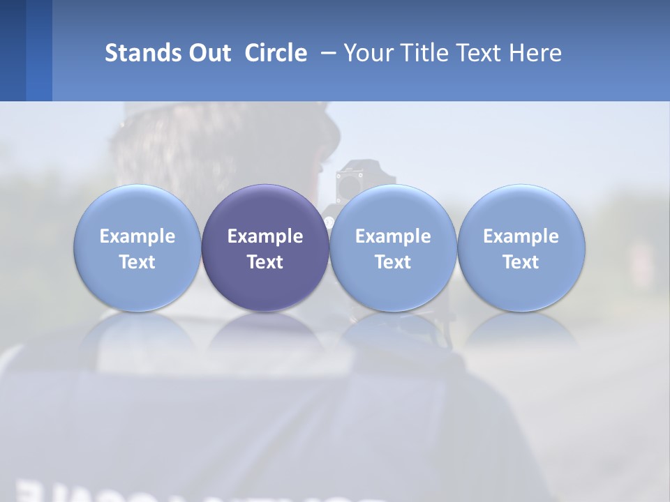 A Man With A Camera On A Road PowerPoint Template