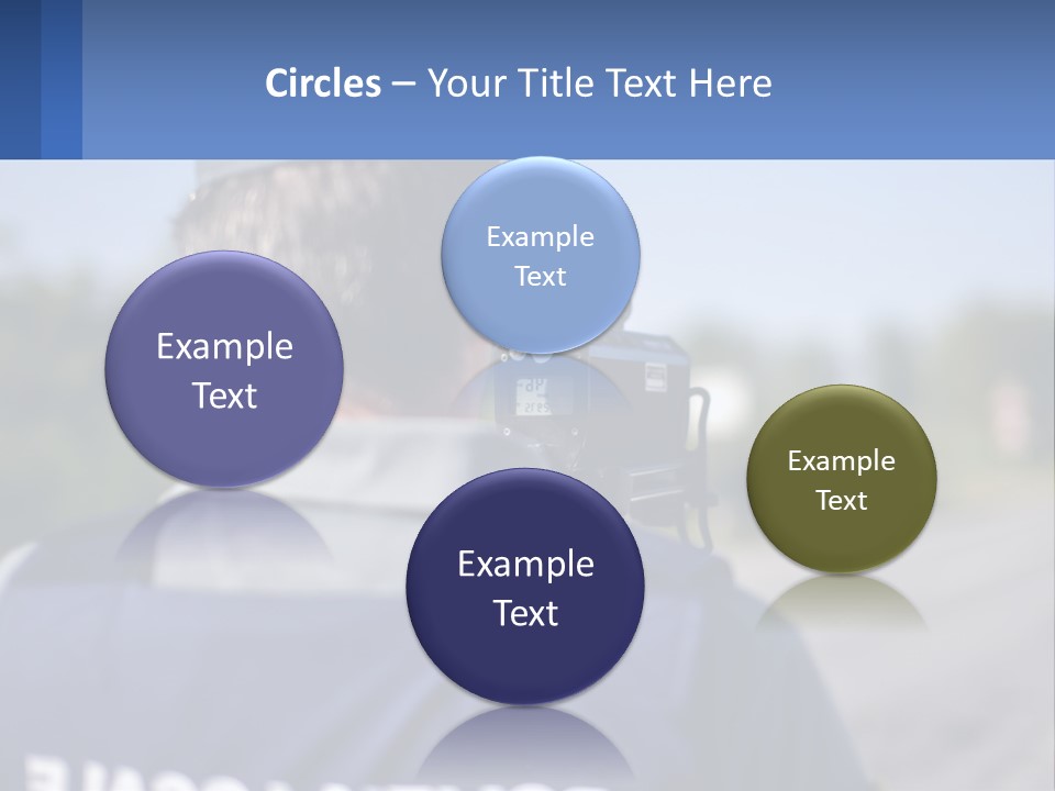 A Man With A Camera On A Road PowerPoint Template