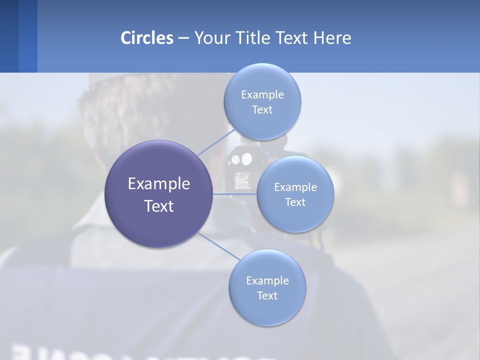 A Man With A Camera On A Road PowerPoint Template