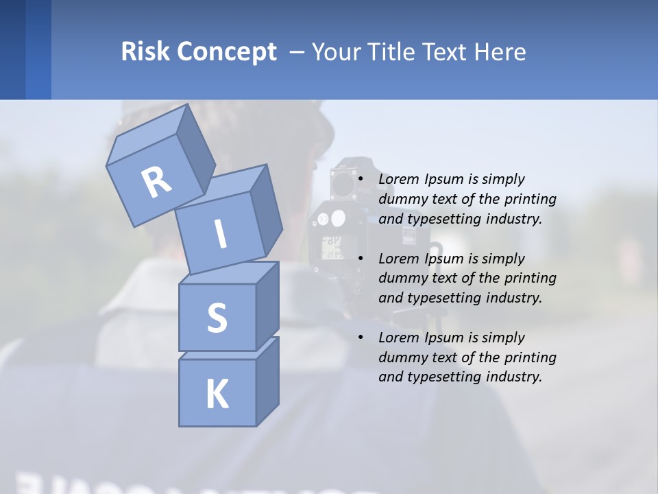 A Man With A Camera On A Road PowerPoint Template