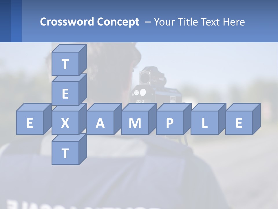 A Man With A Camera On A Road PowerPoint Template