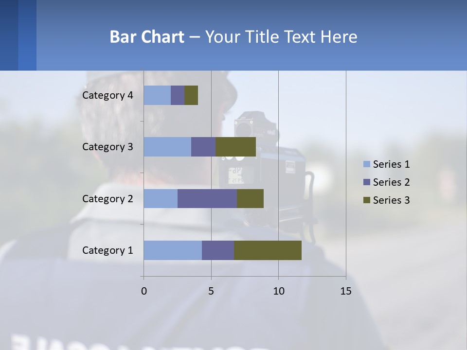 A Man With A Camera On A Road PowerPoint Template