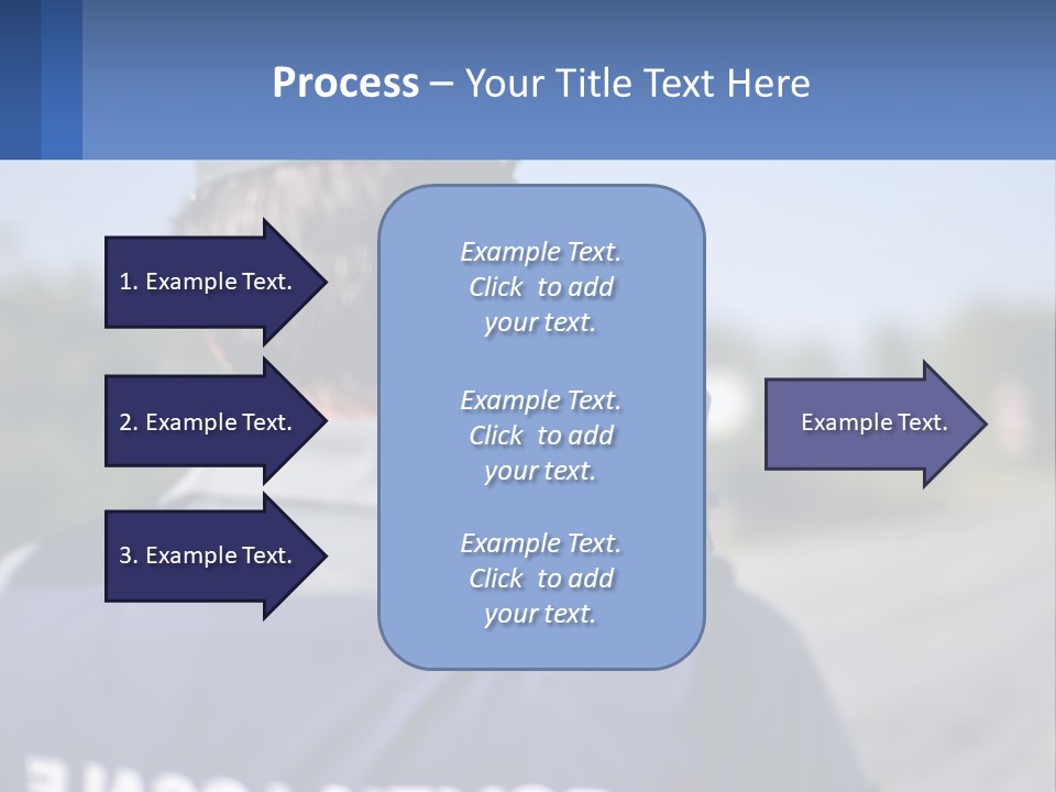 A Man With A Camera On A Road PowerPoint Template