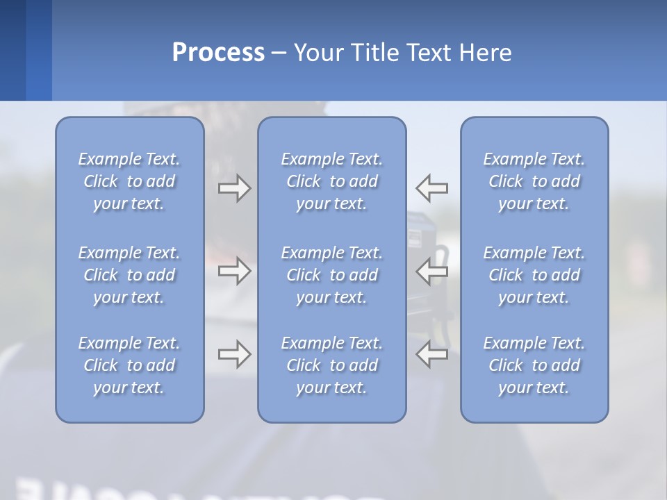 A Man With A Camera On A Road PowerPoint Template
