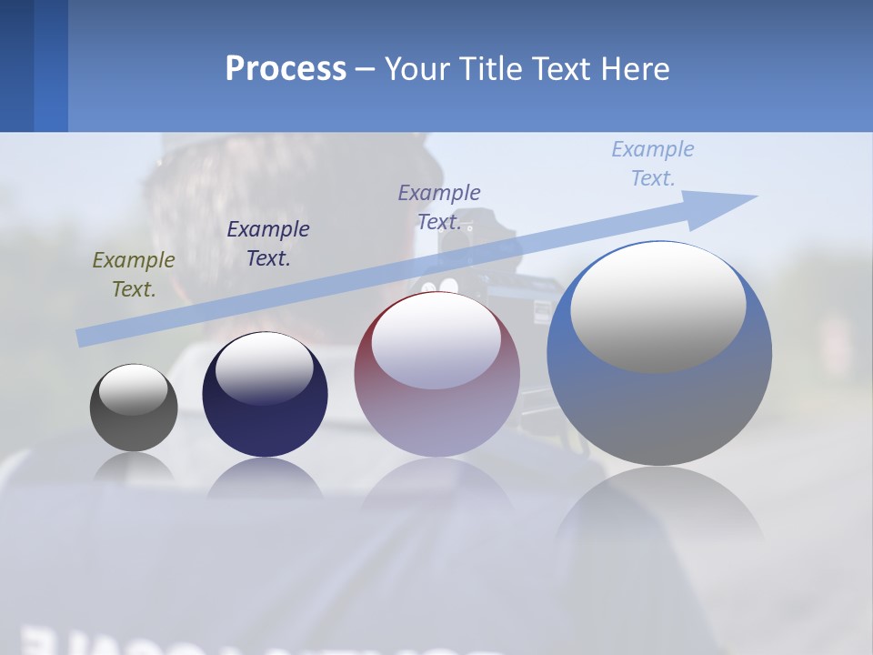 A Man With A Camera On A Road PowerPoint Template