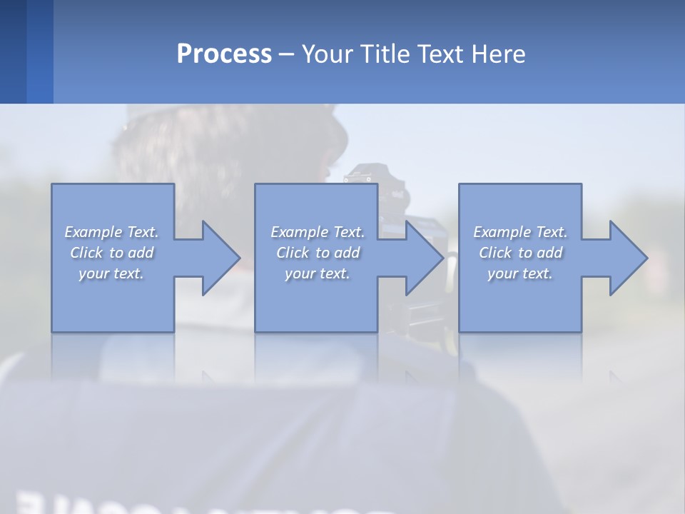 A Man With A Camera On A Road PowerPoint Template