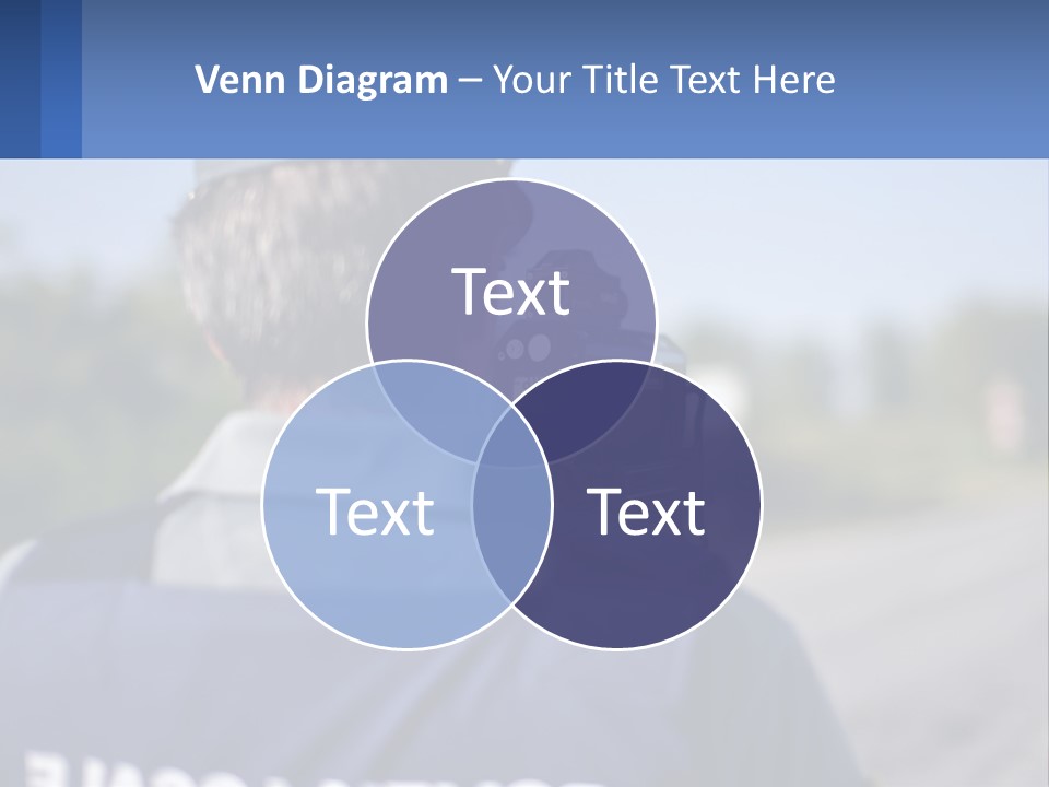 A Man With A Camera On A Road PowerPoint Template