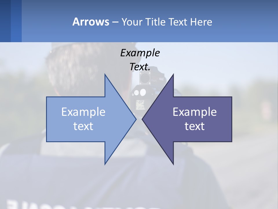 A Man With A Camera On A Road PowerPoint Template