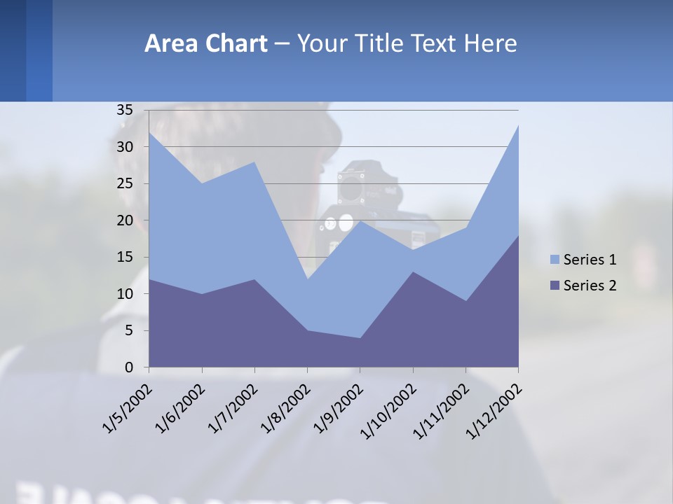 A Man With A Camera On A Road PowerPoint Template