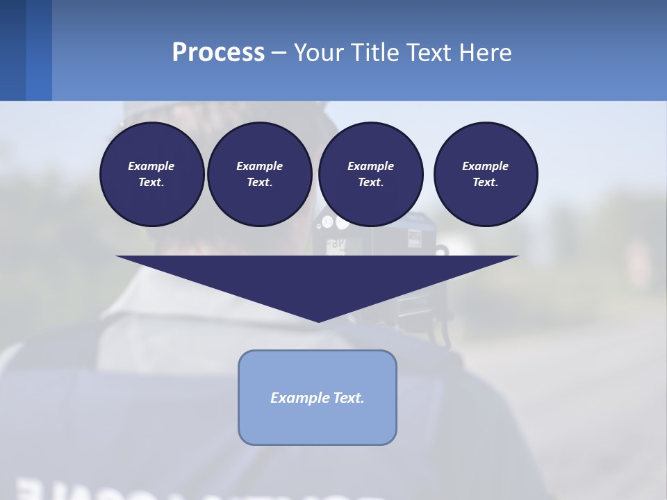 A Man With A Camera On A Road PowerPoint Template