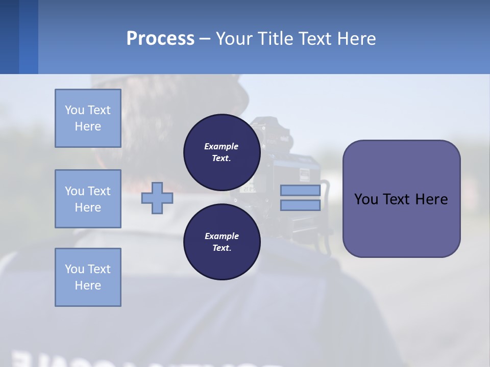 A Man With A Camera On A Road PowerPoint Template