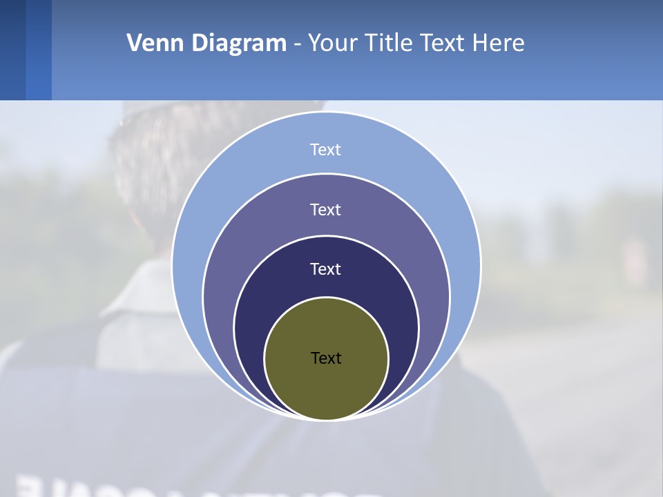 A Man With A Camera On A Road PowerPoint Template