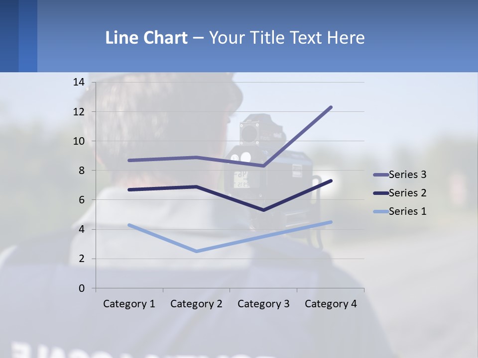 A Man With A Camera On A Road PowerPoint Template