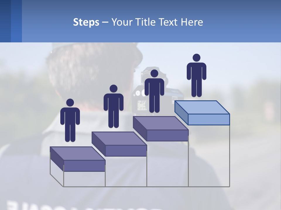 A Man With A Camera On A Road PowerPoint Template