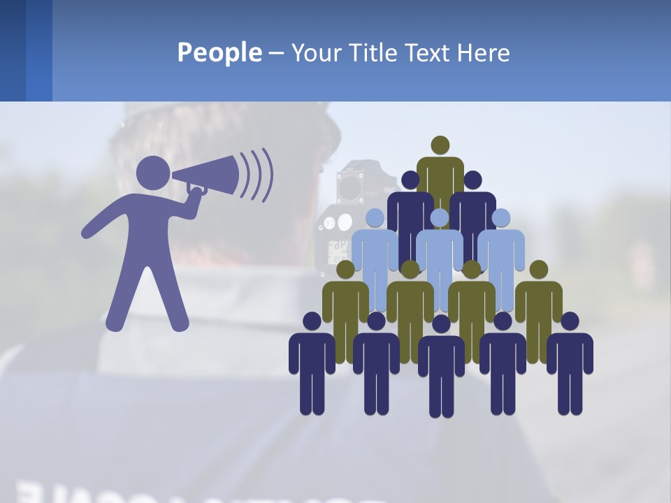 A Man With A Camera On A Road PowerPoint Template