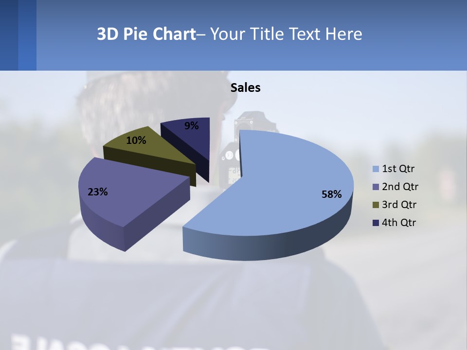 A Man With A Camera On A Road PowerPoint Template