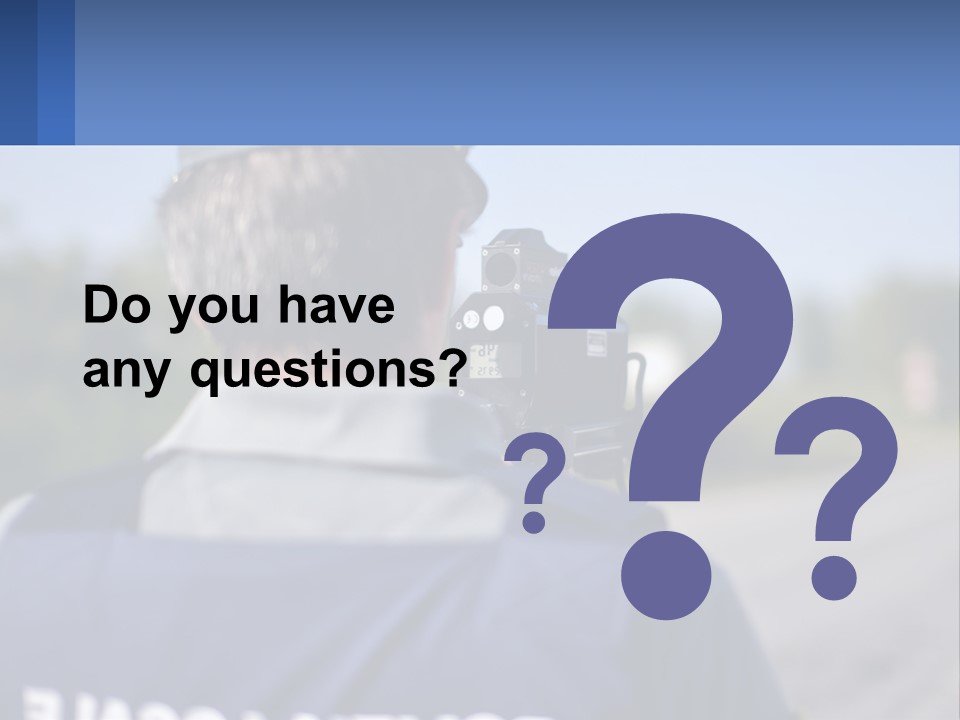 A Man With A Camera On A Road PowerPoint Template