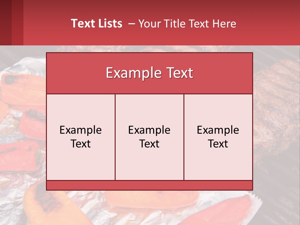 Two Steaks And Peppers Are On A Grill PowerPoint Template