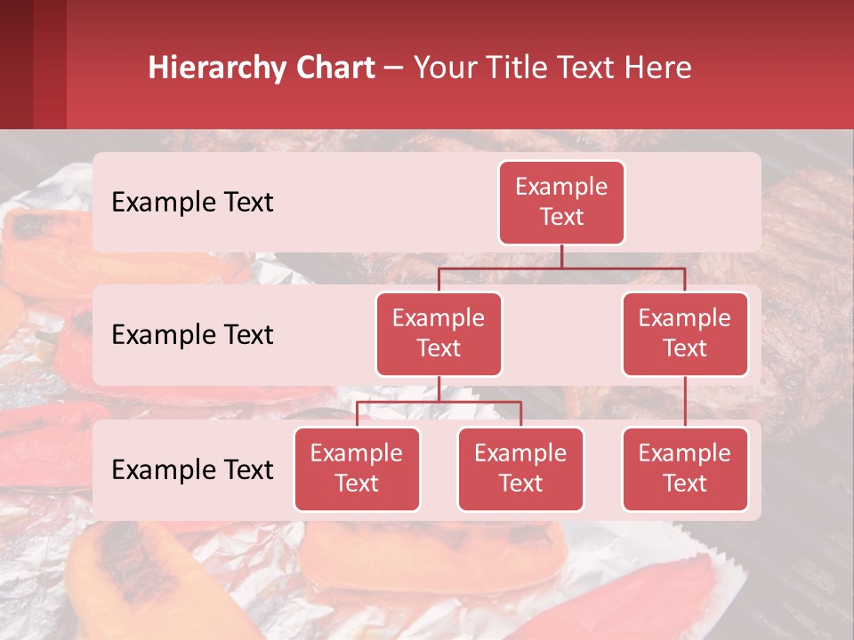 Two Steaks And Peppers Are On A Grill PowerPoint Template