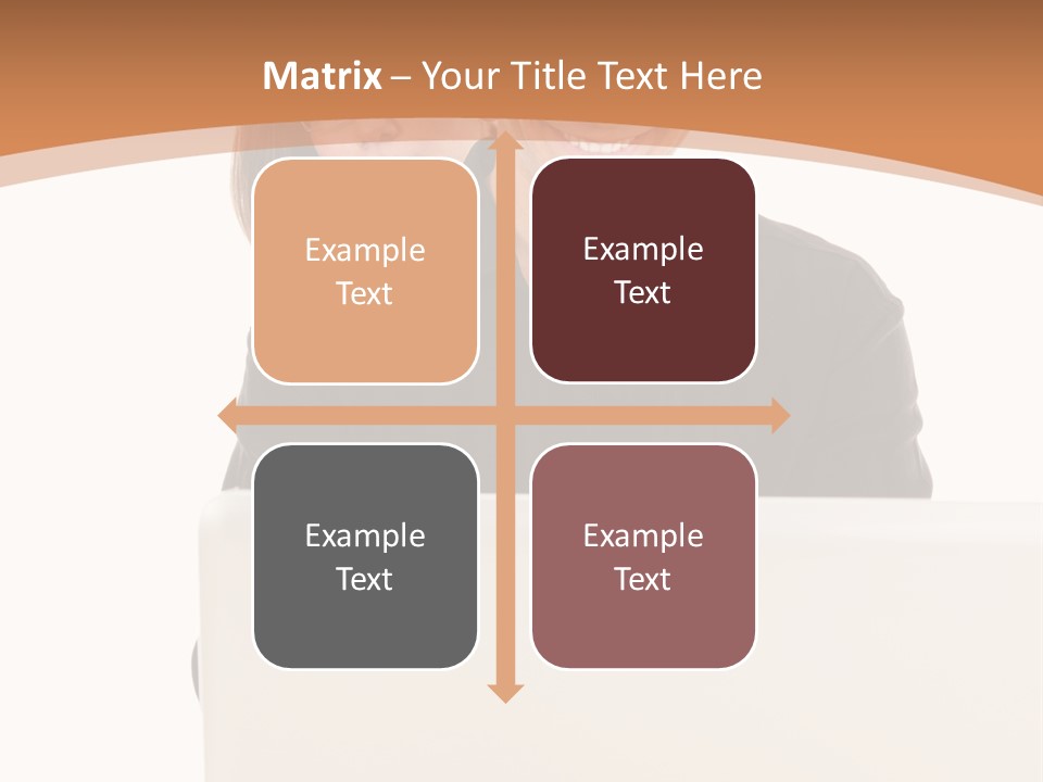 A Man And Woman Looking At A Laptop Computer PowerPoint Template