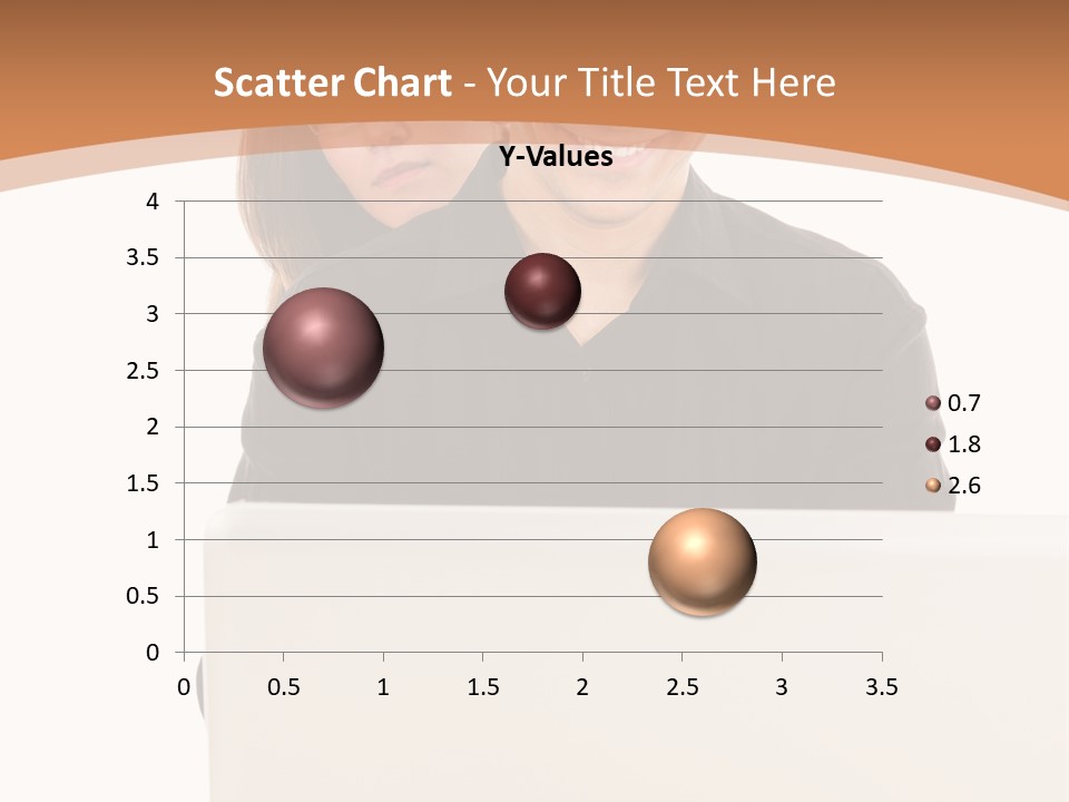 A Man And Woman Looking At A Laptop Computer PowerPoint Template
