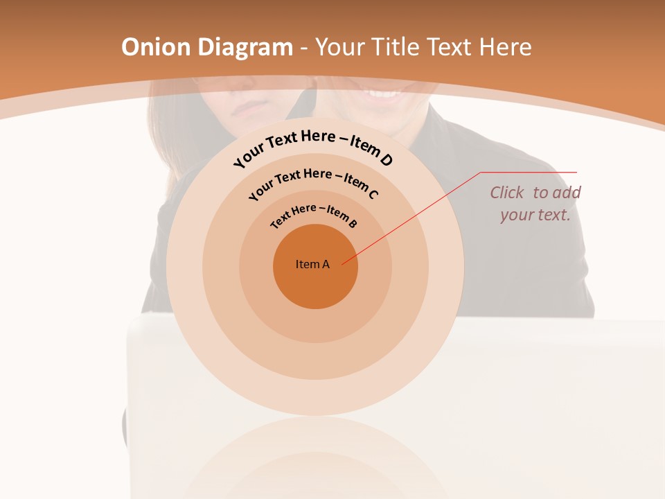 A Man And Woman Looking At A Laptop Computer PowerPoint Template